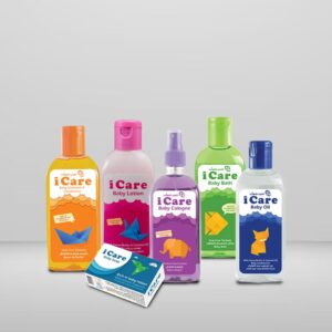 Set of six i Care products, ideal for Baby's delicate skin